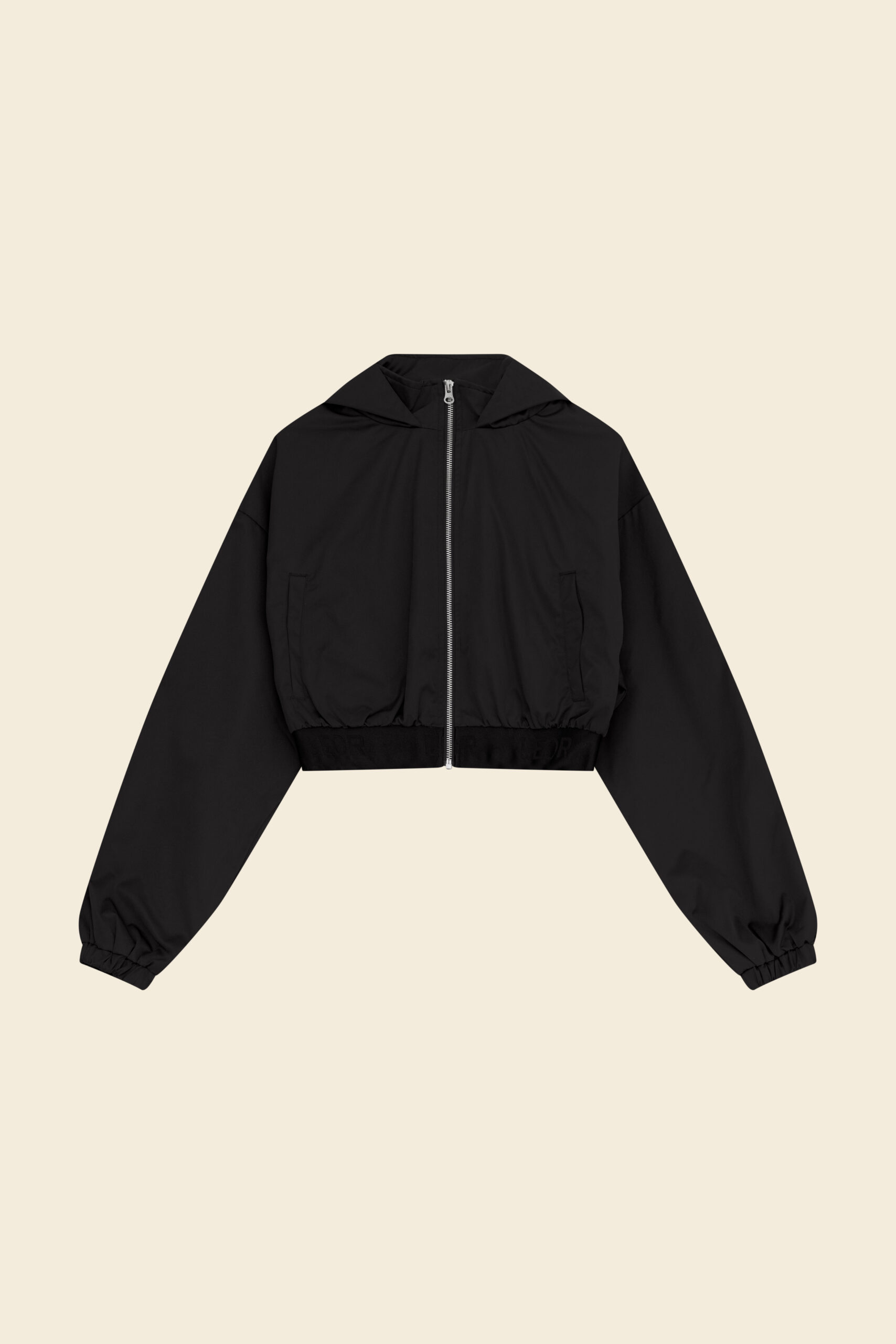 cropepd jacket black 1