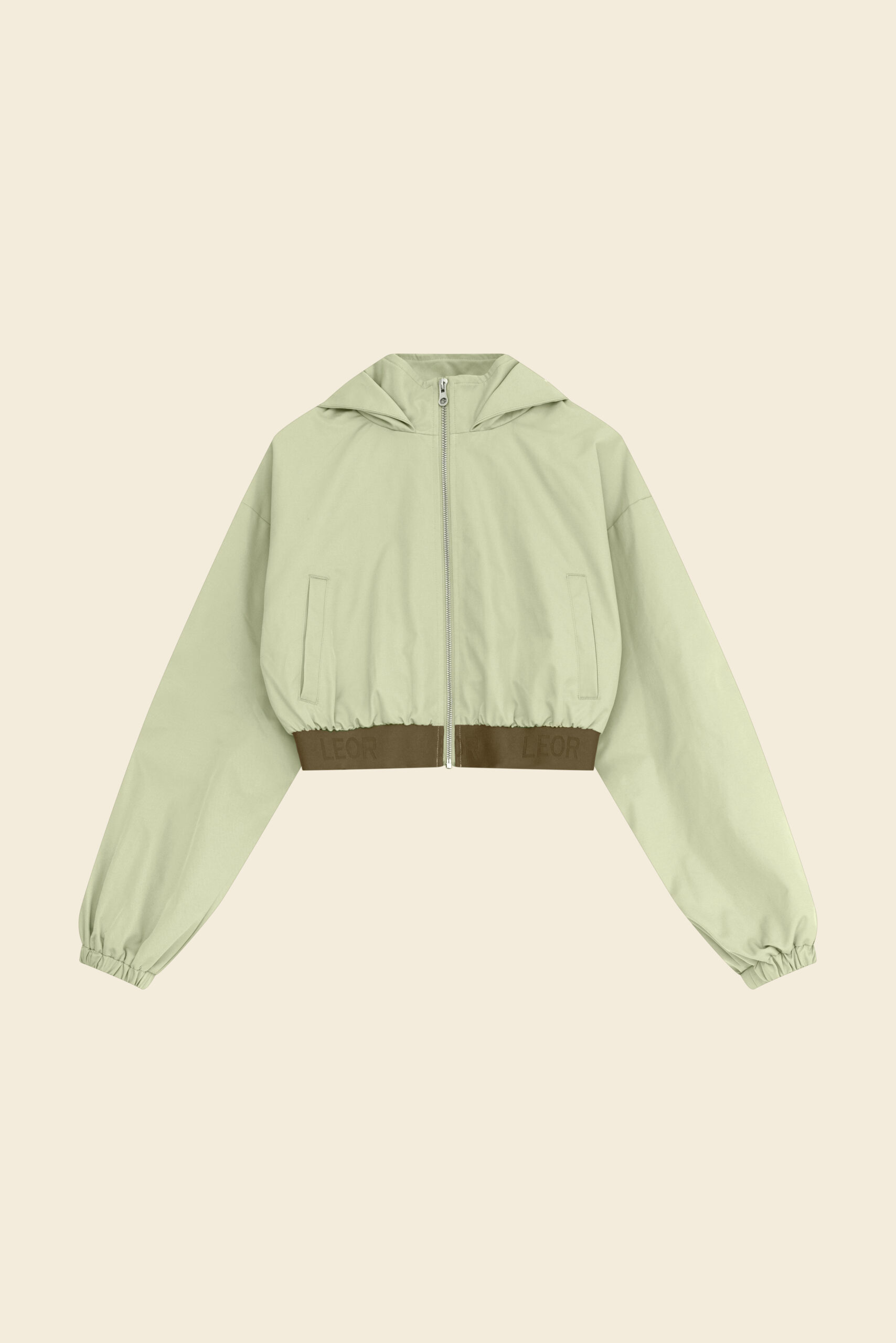 cropped jacket green